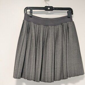Gray Pleated Skirt